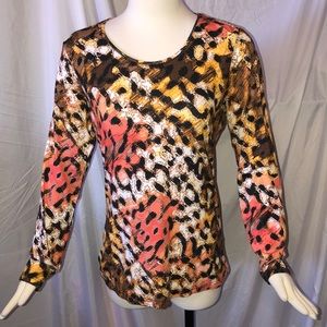 Basic style brand long sleeve tee